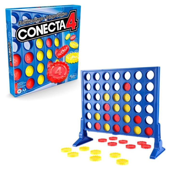 Hasbro Gaming A5640 Conecta 4 Original Juego de Mesa Clásico de Estrategia para 2 Jugadores, Juego de Habilidad y Lógica para Niños +6 años 2