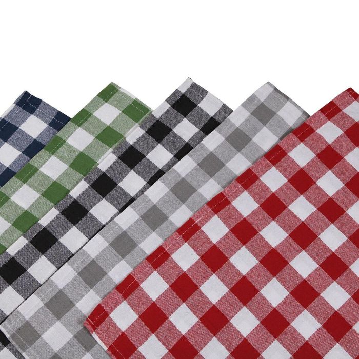 Paño de Cocina Cuadros Surtido 50x70 cm Algodón - Versa (25 Unidades) 1 Paño de Cocina Cuadros Surtido 50x70 cm Algodón - Versa (25 Unidades) 1