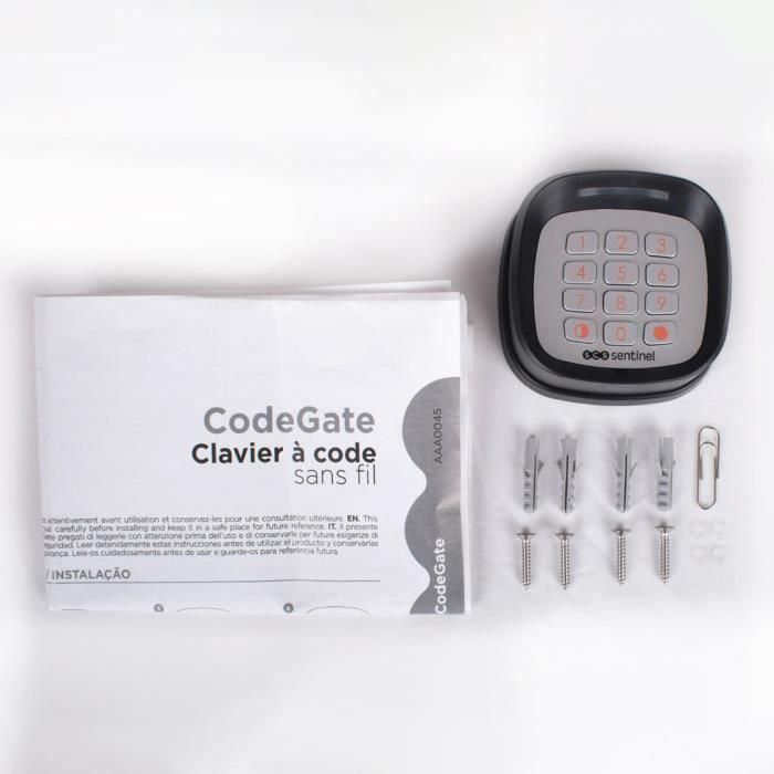 Teclado codificado inalámbrico - SCS SENTINEL - CodeGate - Para cancela o puerta de garaje - Alcance 50m - Pilas no incluidas 5 Teclado codificado inalámbrico - SCS SENTINEL - CodeGate - Para cancela o puerta de garaje - Alcance 50m - Pilas no incluidas 5