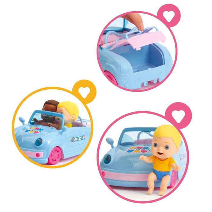 Famosa Amicicci Car CC020000 Muñeco Bebé Flexible con Coche Azul, Movimientos y Expresiones Faciales, +3 Años 4 Famosa Amicicci Car CC020000 Muñeco Bebé Flexible con Coche Azul, Movimientos y Expresiones Faciales, +3 Años 4