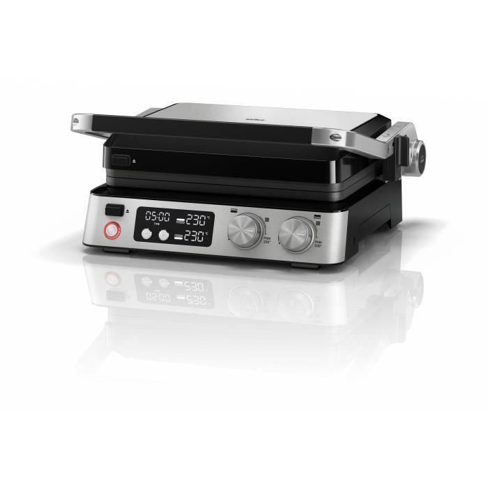 Braun BRA1697703395607 Parrilla multifunción Multi Grill 7, 2000 W, 3 posiciones de calentamiento, Negro/Acero 3 Braun BRA1697703395607 Parrilla multifunción Multi Grill 7, 2000 W, 3 posiciones de calentamiento, Negro/Acero 3