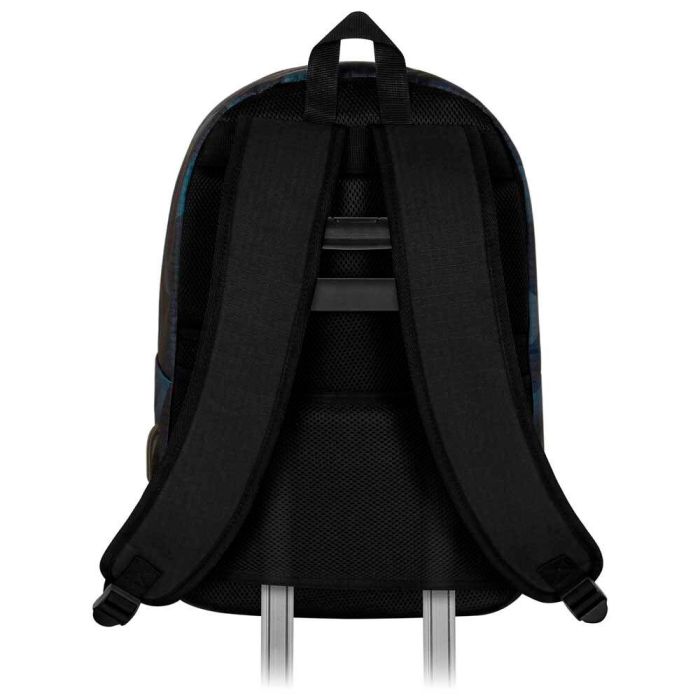 Mochila HS Silver Metal Marvel Negro 3