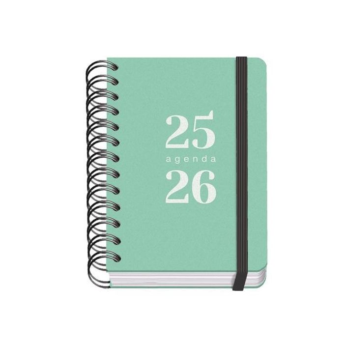 Dohe Agenda Escolar Grammar A6 Espiral Doble Dp Tapa Pp Verde 2025-2026