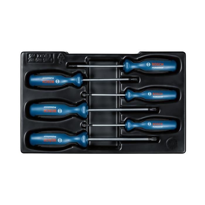 Bosch Professional BOS4059952522814 Juego de 6 destornilladores Torx 2 Bosch Professional BOS4059952522814 Juego de 6 destornilladores Torx 2