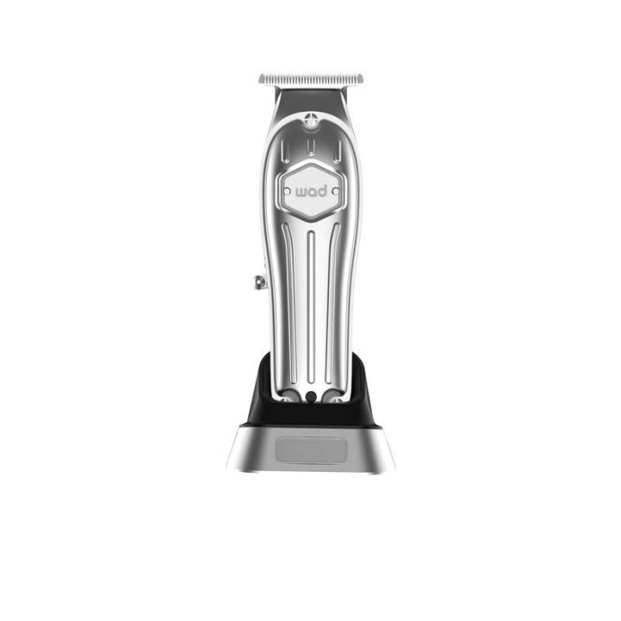 Wad Professional Beauty Recortadora de Cabello Domi Hair Trimmer Silver Inalámbrica con Batería de Litio y Cuchillas de Acero