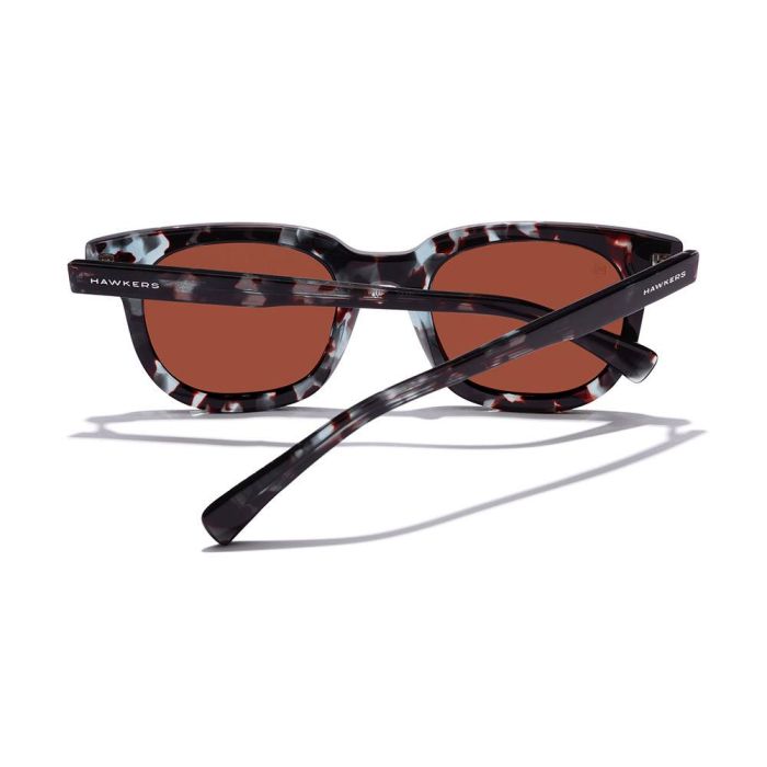 Hawkers Gafas de Sol Unisex OASIS Blue Carey Brown Cuadradas Montura Acetato