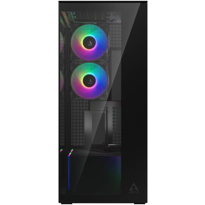 Arctic Xtender (Black) mirrow black window with GPU vertical mount 1 Arctic Xtender (Black) mirrow black window with GPU vertical mount 1