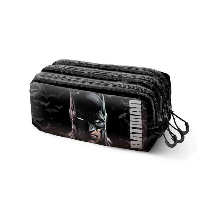 Karactermania Portatodo Trick Fan 2.2 Face Batman Escolar Negro 11x22x10 cm