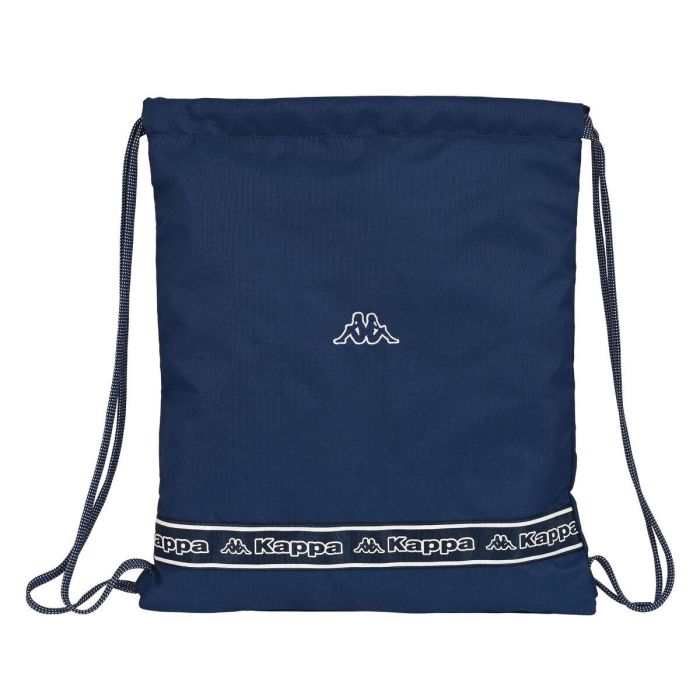 Bolsa Mochila con Cuerdas Kappa Navy Azul marino (35 x 40 x 1 cm)