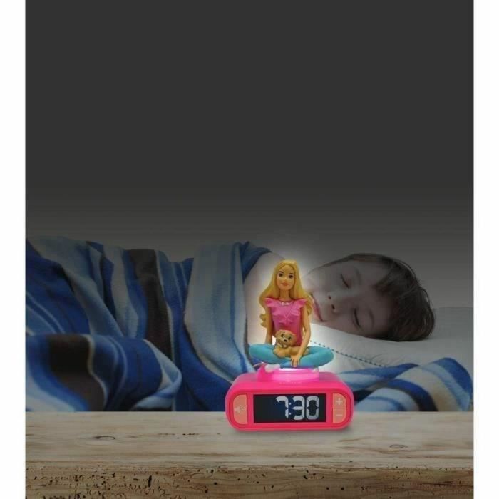 LEXIBOOK Despertador Digital Barbie con Pantalla LCD Retroiluminada y Alarma con Repetición 2
