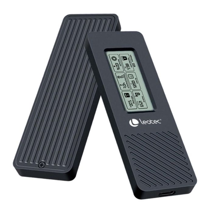 Leotec LEM2EXT01 Caja Externa para SSD M.2 NVMe con Pantalla LCD, USB-C 3.2 Gen 2 (10Gbps), compatible 2280 hasta 4TB, Aluminio 1 Leotec LEM2EXT01 Caja Externa para SSD M.2 NVMe con Pantalla LCD, USB-C 3.2 Gen 2 (10Gbps), compatible 2280 hasta 4TB, Aluminio 1