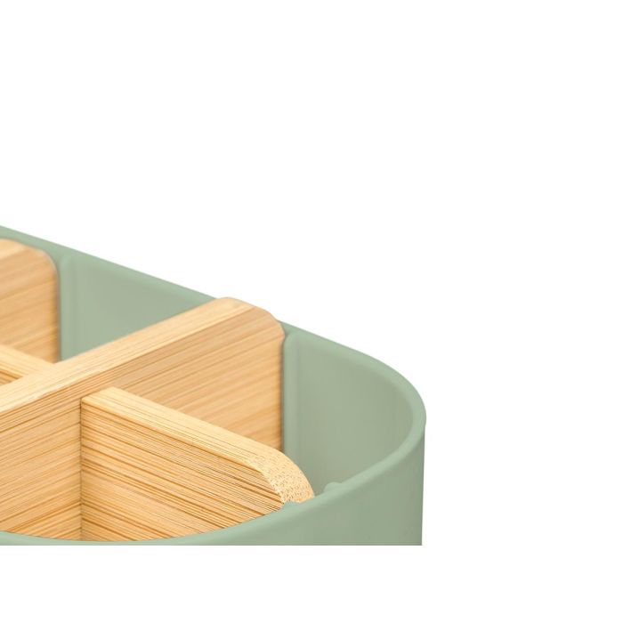 Berilo Organizador Plástico Bambú 5 Huecos Verde 17.8 x 10 x 8 cm 3 Berilo Organizador Plástico Bambú 5 Huecos Verde 17.8 x 10 x 8 cm 3