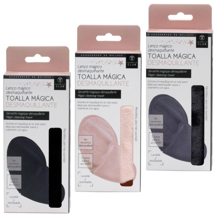 Cosmetic Club Toalla Desmaquillante Reutilizable Lavable para Maquillaje con Agua 2