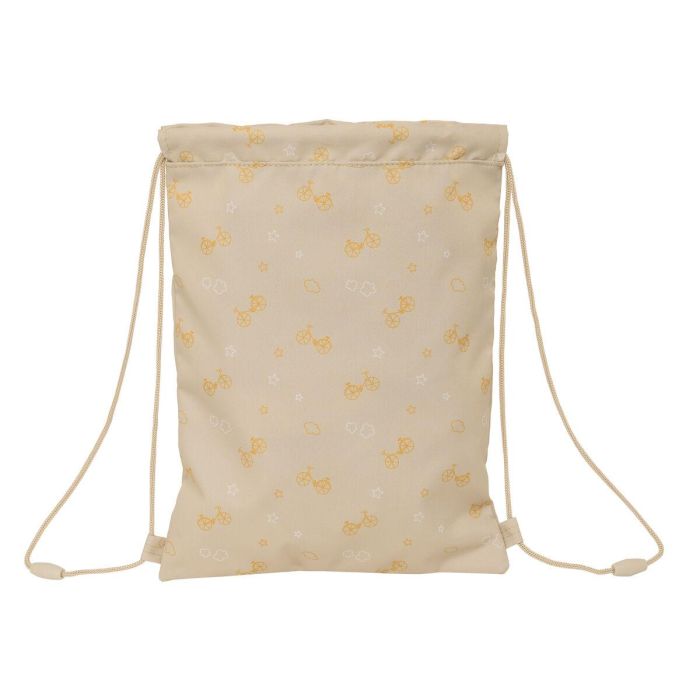 Bolsa Mochila con Cuerdas Safta Osito Beige 26 x 34 x 1 cm 1