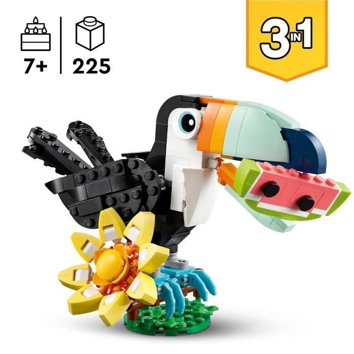 LEGO 31173 Creator 3 en 1 Tucán Tropical - Juego de Construcción para niños 7 años 1
