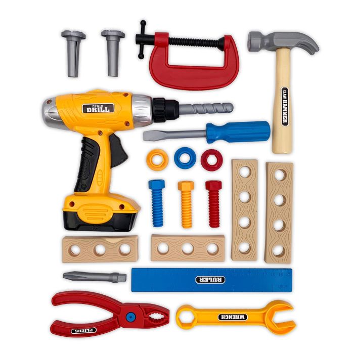 Tachan Caja De Herramientas Con Asa Y 22 Pzs 2074 Edad Recomendada: +3 Años 2