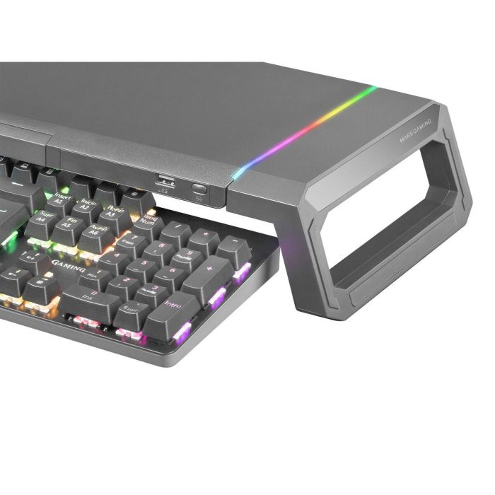 Soporte de Mesa para Pantalla Mars Gaming MGSONE LED RGB 3