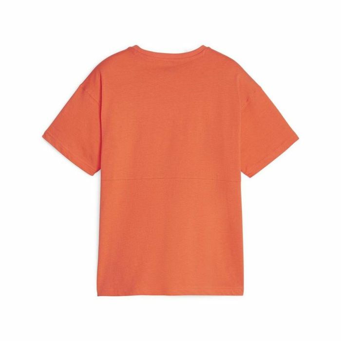 Camiseta de Manga Corta Infantil Puma Power Colorblock Naranja Oscuro 15-16 Años 1 Camiseta de Manga Corta Infantil Puma Power Colorblock Naranja Oscuro 15-16 Años 1