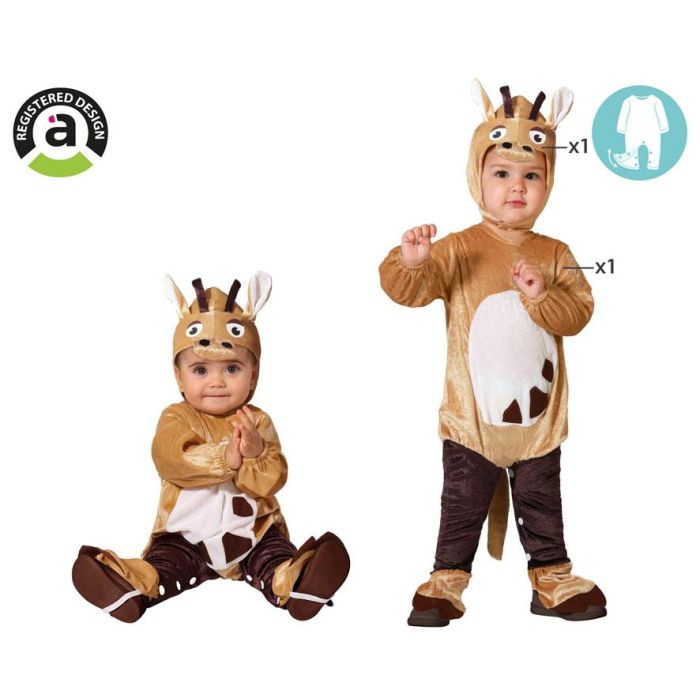 Disfraz Jirafa Bebé Unisex 24 Meses Animales Marrón Poliéster 0 Disfraz Jirafa Bebé Unisex 24 Meses Animales Marrón Poliéster 0