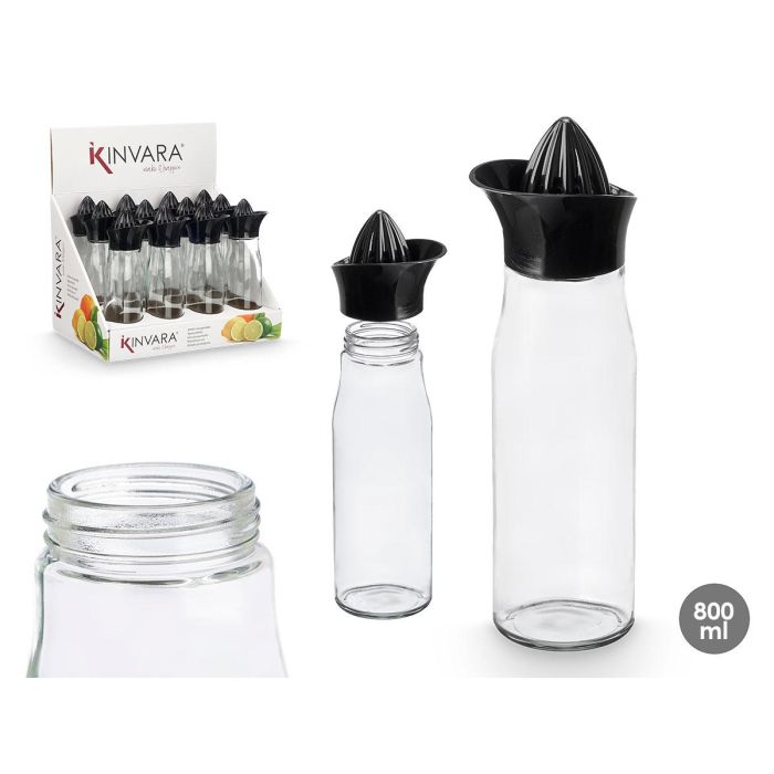 Botella Exprimidor Negra Kinvara 10X28CM (12 Unidades) Botella Exprimidor Negra Kinvara 10X28CM (12 Unidades)