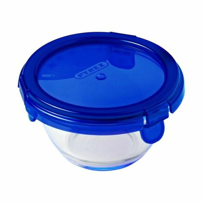 Pyrex Cook & Go Caja Redonda de Vidrio Borosilicato con Tapa Azul 0.20L (11x6 cm) - Apta Horno Congelador (-40°C a +300°C) Pyrex Cook & Go Caja Redonda de Vidrio Borosilicato con Tapa Azul 0.20L (11x6 cm) - Apta Horno Congelador (-40°C a +300°C)