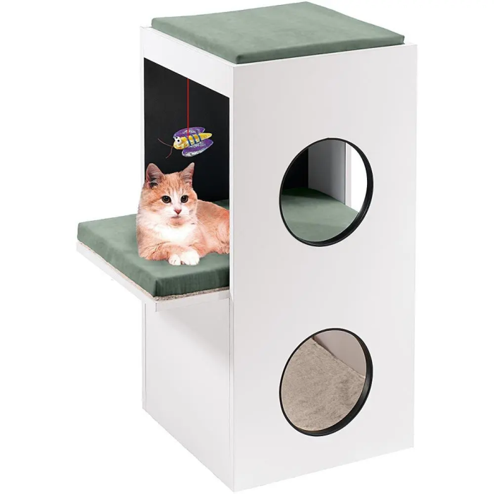 Ferplast Rascador para Gato Tree Blanco - 40 x 55 x 80 cm