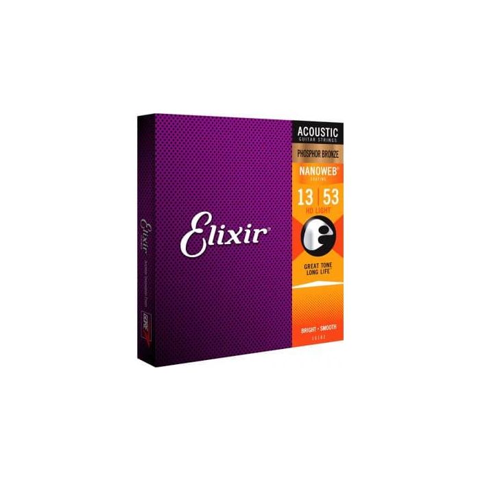 Juego Acústica Nanoweb 92/8 Phosphor Bz. Hd Light 13-53 3 Juego Acústica Nanoweb 92/8 Phosphor Bz. Hd Light 13-53 3