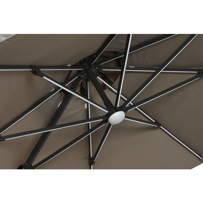 Parasol Terraza Y Jardin DKD Home Decor Marron Claro Gris Oscuro 350 x 280 x 290 cm 2 Parasol Terraza Y Jardin DKD Home Decor Marron Claro Gris Oscuro 350 x 280 x 290 cm 2