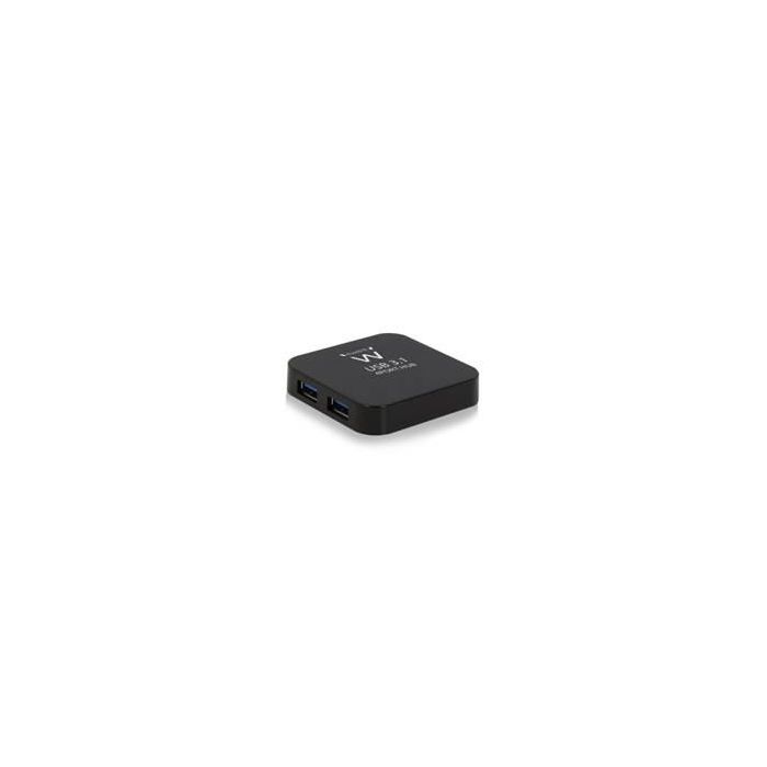 Ewent Hub USB 3.1 Gen1 EW1134 - 4 Puertos SuperSpeed USB, Compatible con USB 2.0 y 1.1