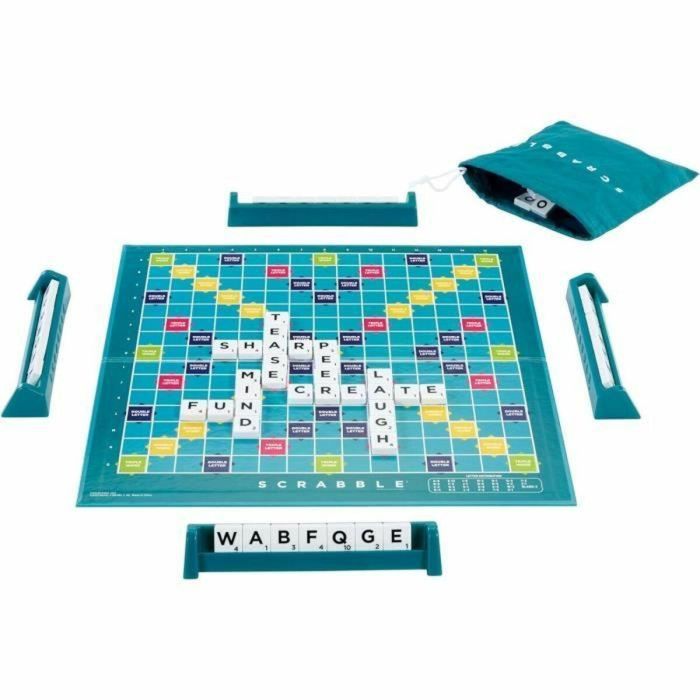 Mattel Games - Scrabble Clásico 2 en 1 con Tablero Reversible - Juego de Mesa - A partir de 8 años 1