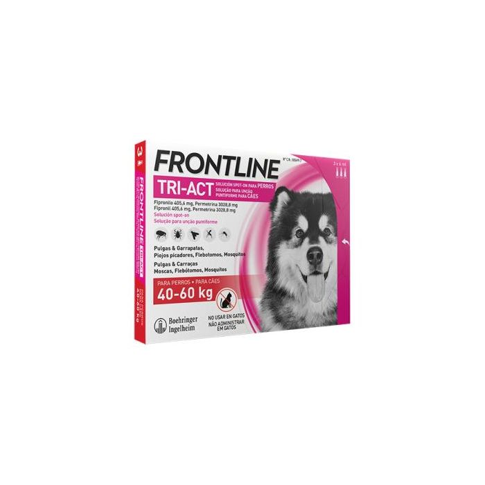 Frontline Tri-Act XL 3 Pipetas 40-60 kg