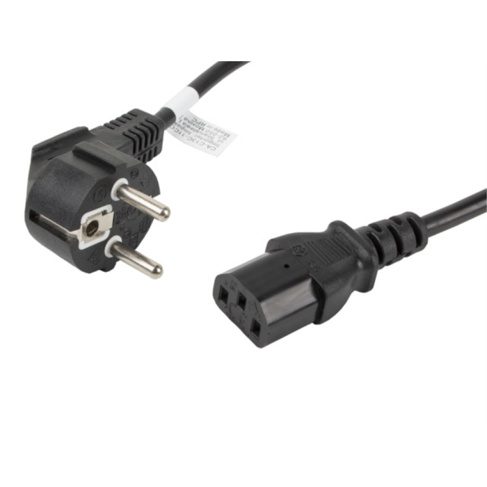 Lanberg CA-C13C-11CC-0018-BK Cable de Alimentación C13 a CEE7/7 Negro 1.8m Lanberg CA-C13C-11CC-0018-BK Cable de Alimentación C13 a CEE7/7 Negro 1.8m