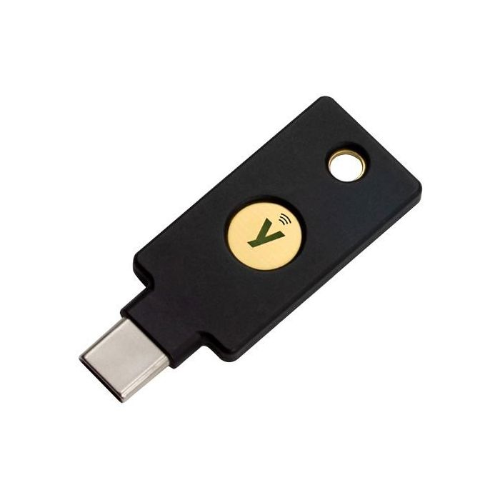 Yubico YubiKey 5C NFC - Llave de seguridad USB-C para Android, Windows 10, iOS - Soporte FIDO U2F/FIDO2