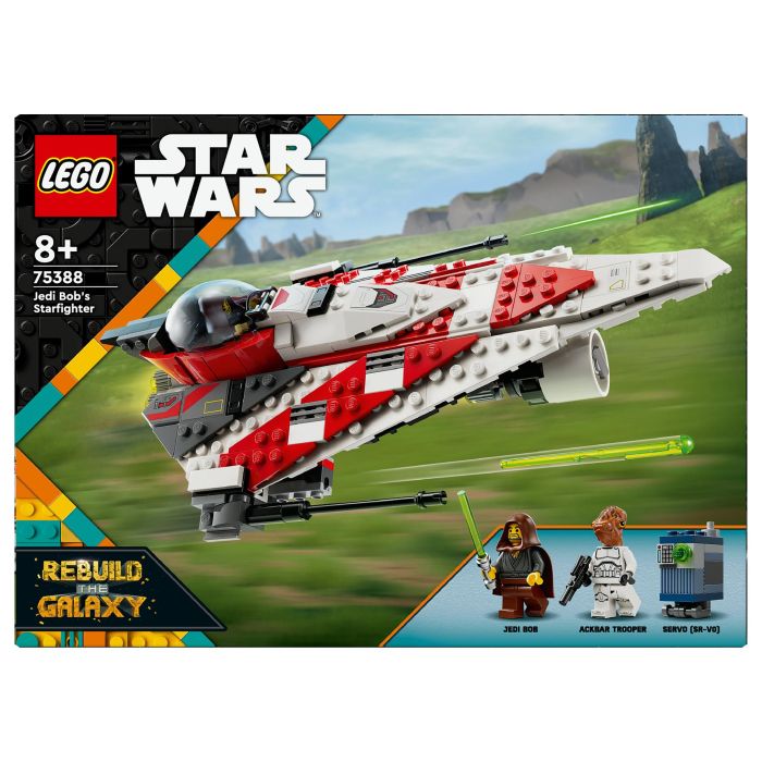 LEGO Star Wars 75388 Caza Estelar Jedi Bob con 2 Minifiguras y Droide Servo