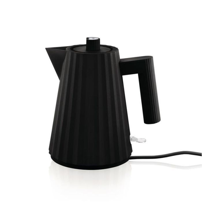 Alessi MDL06/1 B Hervidor Eléctrico Plissé Pequeño 1 Litro Negro - Diseñado por Michele De Lucchi Alessi MDL06/1 B Hervidor Eléctrico Plissé Pequeño 1 Litro Negro - Diseñado por Michele De Lucchi