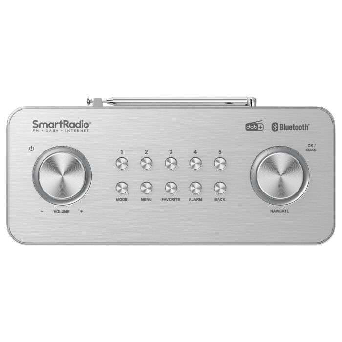 Kenwood CR-ST100S-S Radio de Mesa Internet/Digital con WiFi, Bluetooth, DAB+, FM, Reloj, Alarma, Pantalla LCD, USB y Entrada AUX - Color Plata Kenwood CR-ST100S-S Radio de Mesa Internet/Digital con WiFi, Bluetooth, DAB+, FM, Reloj, Alarma, Pantalla LCD, USB y Entrada AUX - Color Plata