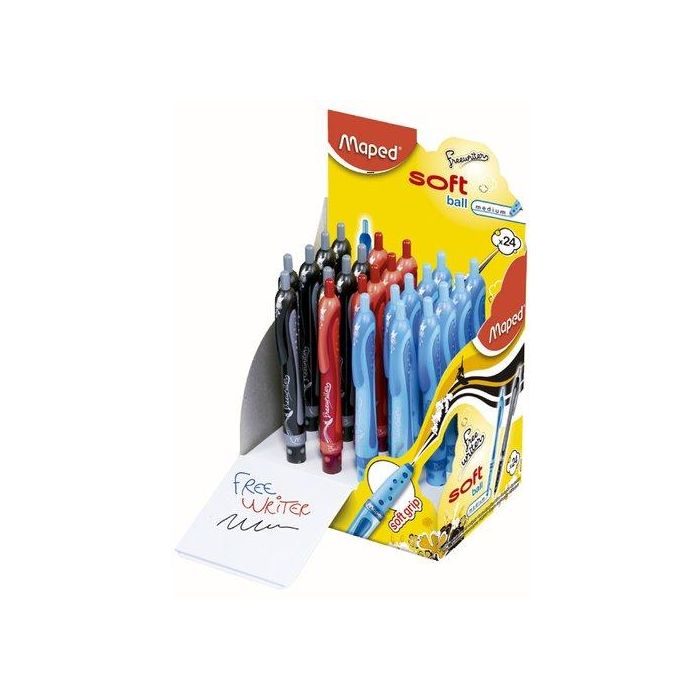 Boligrafo Rt. Maped Freewriter Ball Expositor De  24