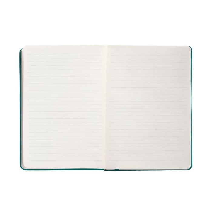 Cuaderno Con Gomilla Antartik Notes Tapa Dura A4 Hojas Rayas Verde Aguamarina 100 Hojas 80 gr Fsc 7