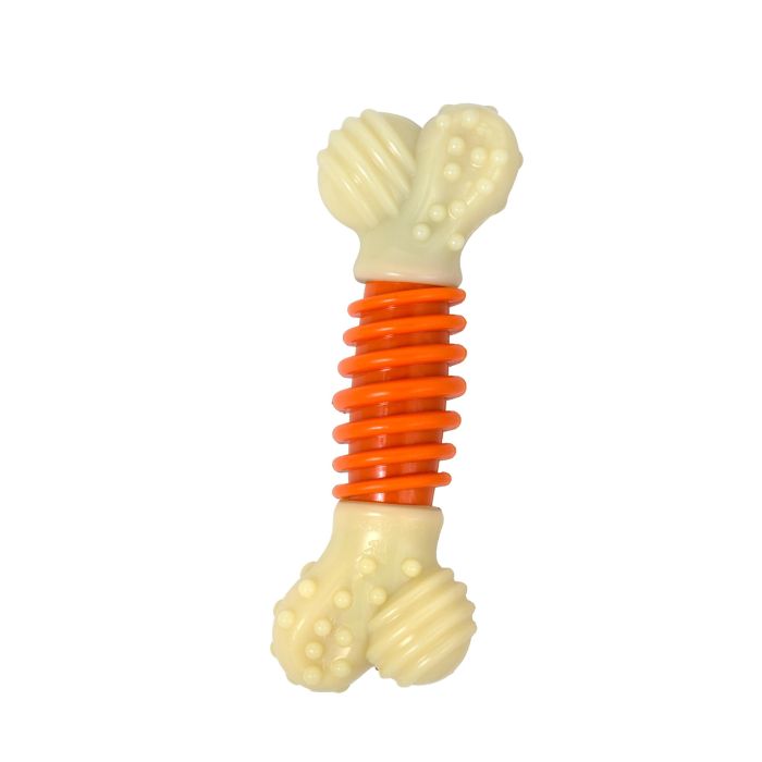 Nylabone Extreme Chew Pro Action S Juguete Dental para Perros, Mordedor Resistente de Nylon, Triple Acción Limpieza Bucal Sabor Bacon 1 Nylabone Extreme Chew Pro Action S Juguete Dental para Perros, Mordedor Resistente de Nylon, Triple Acción Limpieza Bucal Sabor Bacon 1
