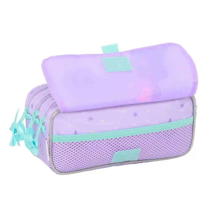 Portatodo Triple Frozen Spirit Lila 21,5 x 10 x 8 cm 3