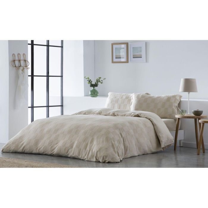 Funda Nórdica Naturals ELBA Beige Cama de 150 (240 x 220 cm) 8