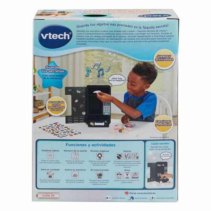 Vtech KidiSecrets Locker Taquilla Secreta Negra con Sonido, Luz y Accesorios (Bolígrafo, Posits, Pegatinas) - 25x12x33 cm 7 Vtech KidiSecrets Locker Taquilla Secreta Negra con Sonido, Luz y Accesorios (Bolígrafo, Posits, Pegatinas) - 25x12x33 cm 7