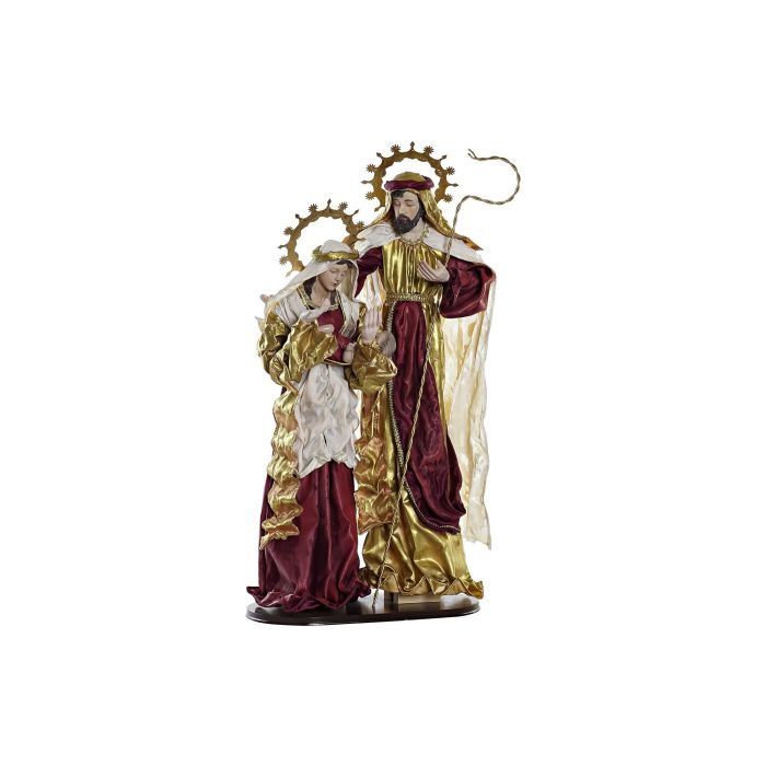 Nacimiento Navidad Moderna DKD Home Decor Azul Dorado 28 x 90 x 48 cm