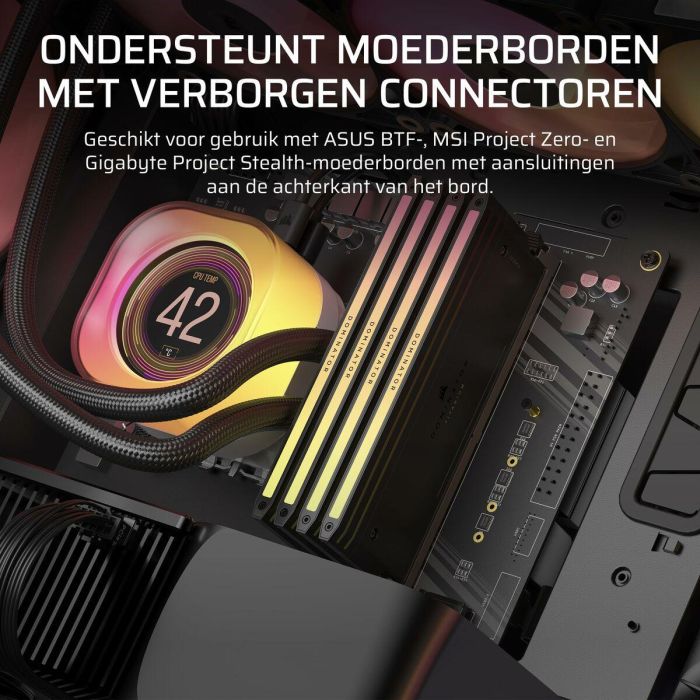 Corsair Caja 5000T LX RGB CC-9011298-WW Cristal Templado Mid-Tower Negro 14