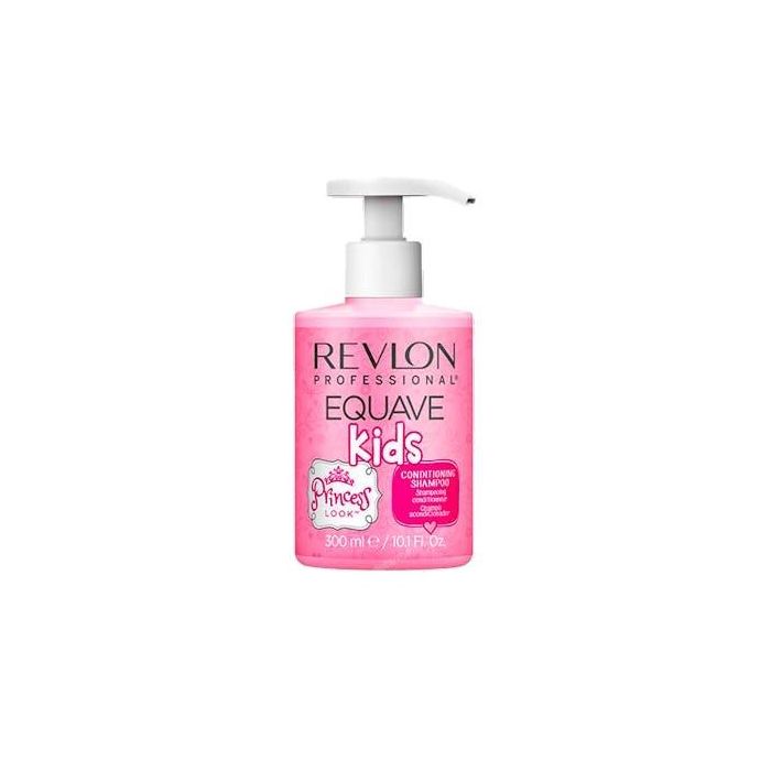 Revlon Equave Kids Princess Champú Acondicionador 2 en 1 para Niños 300ml - Desenreda e Hidrata Cabello