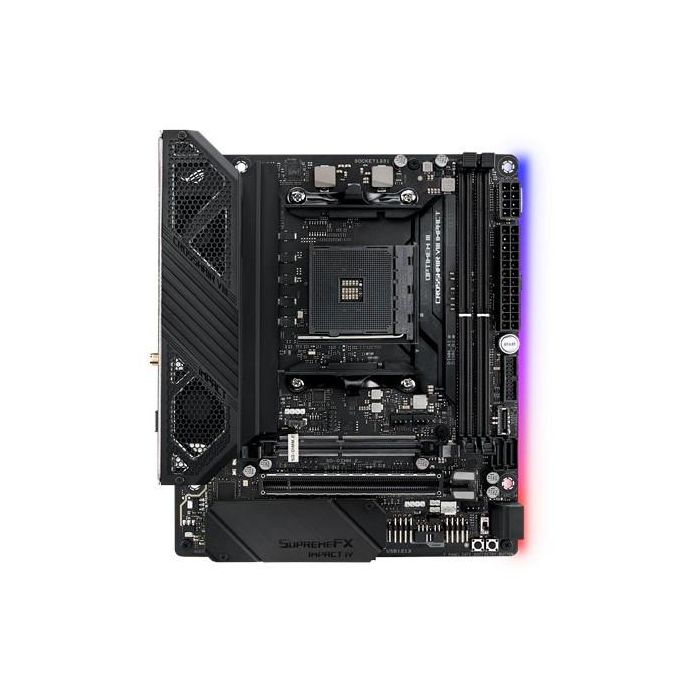 ASUS ROG Crosshair VIII Impact X570 ITX Placa Base AMD AM4 DDR4-SDRAM Mini DTX 64GB