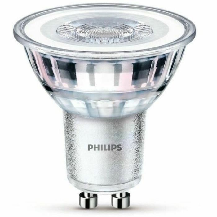 Philips Bombilla LED Spot GU10 50W Blanco cálido Compatible con atenuador Vidrio 0 Philips Bombilla LED Spot GU10 50W Blanco cálido Compatible con atenuador Vidrio 0