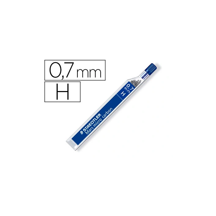 Staedtler Mars Micro Minas de Grafito 0,7 mm H Tubo con 12 Unidades 0 Staedtler Mars Micro Minas de Grafito 0,7 mm H Tubo con 12 Unidades 0