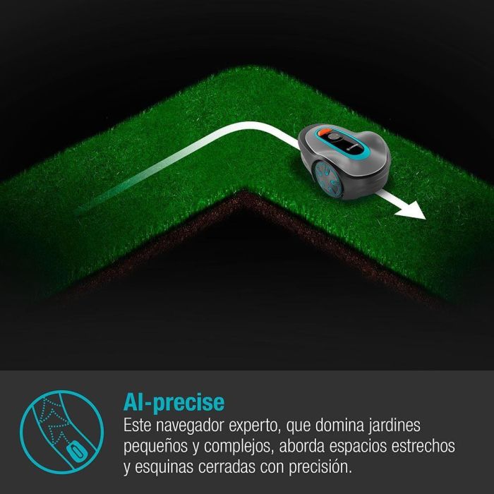Gardena Robot Cortacésped Sileno 15201-34 para Jardines de hasta 250 m², Muy Silencioso (Max 58 db)