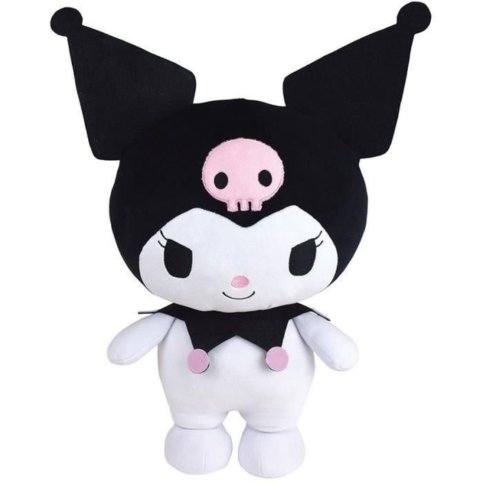 HELLO KITTY JEM3298060245678 Kuromi - Cojín de peluche suave y esponjoso - +/- 40 cm